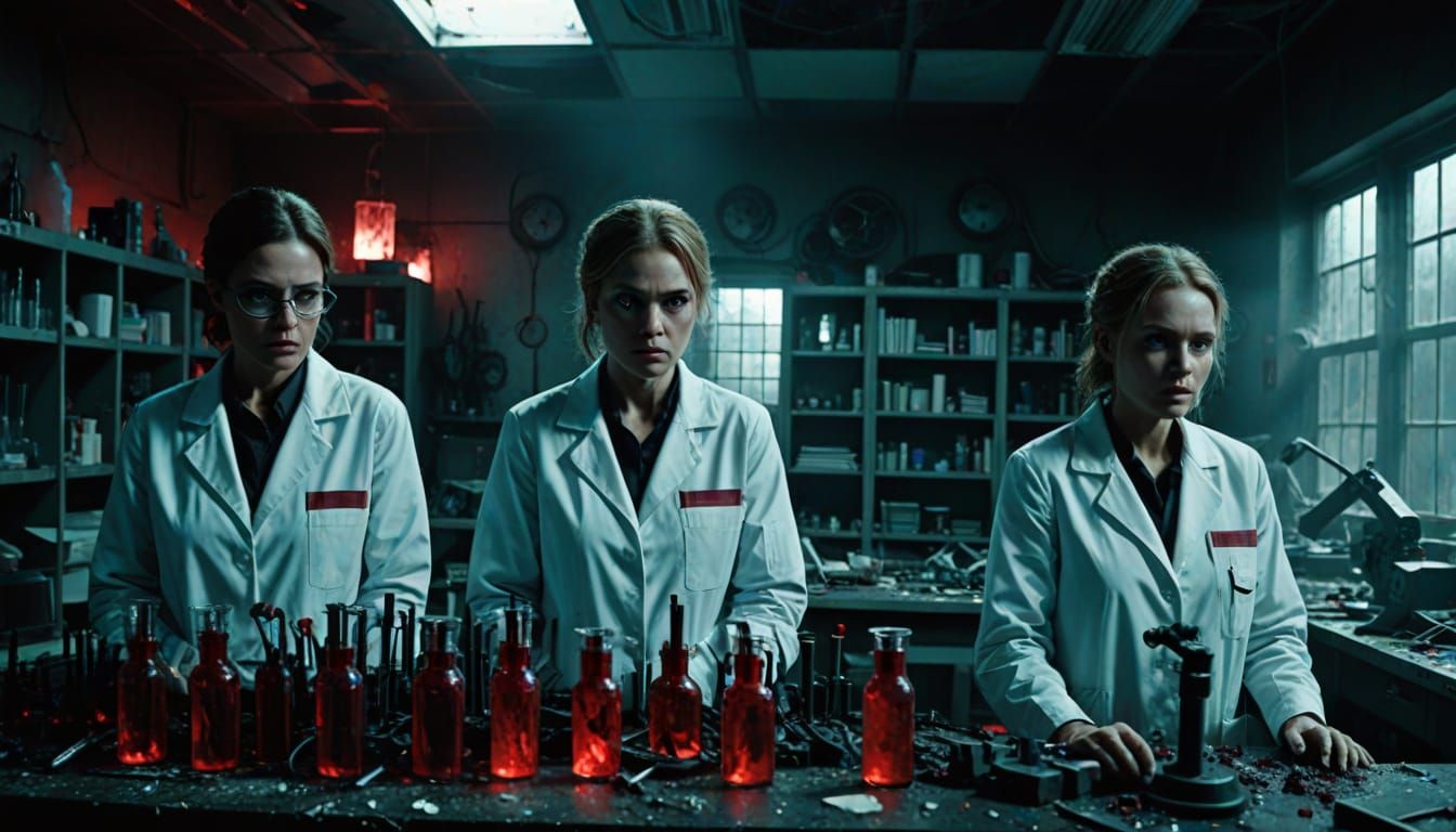 Bioorganic Horror: Red Queen in Destroyed Lab
