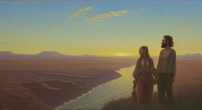 Nostalgic Home: An Oil Painting Impression