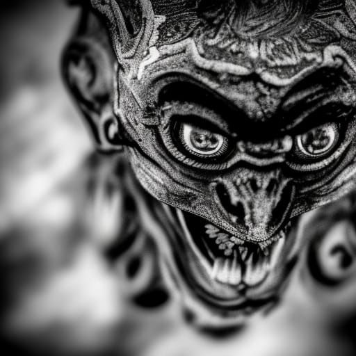 Hyperrealistic Devil with Intricate Details in HDR