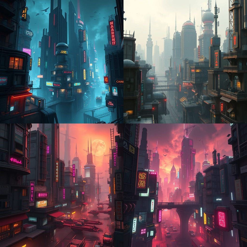 Gritty Futuristic Metropolis Unveiled