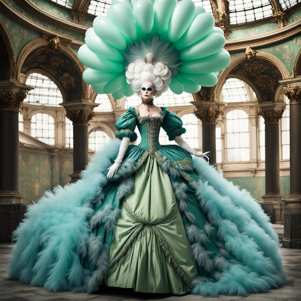 Venetian Marie Antoinette in Anime Style