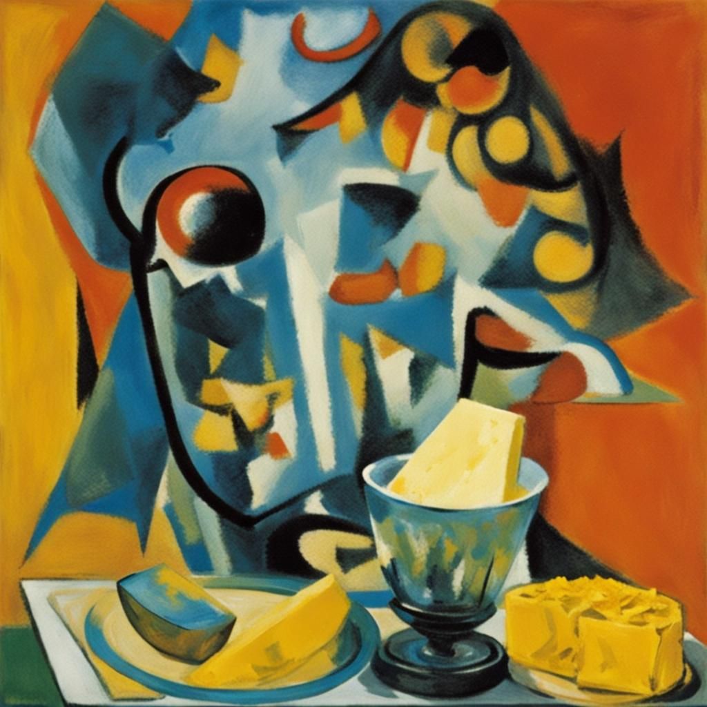 Cubist Confetti and Butter Still Life