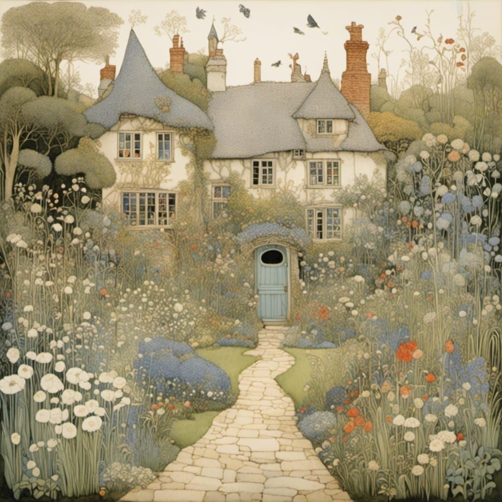 Intricate Entangled Garden in an Enchanted World