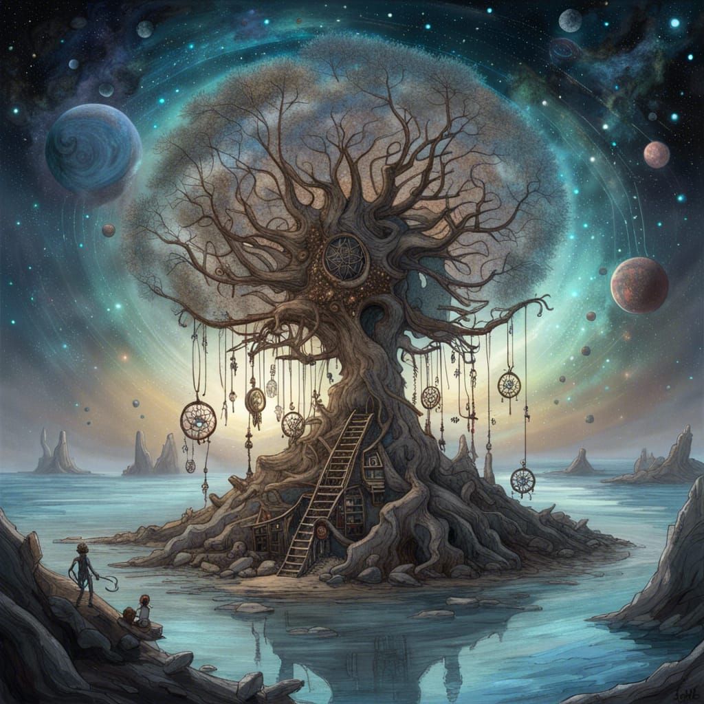 Alien Dreamcatcher on a Whimsical World