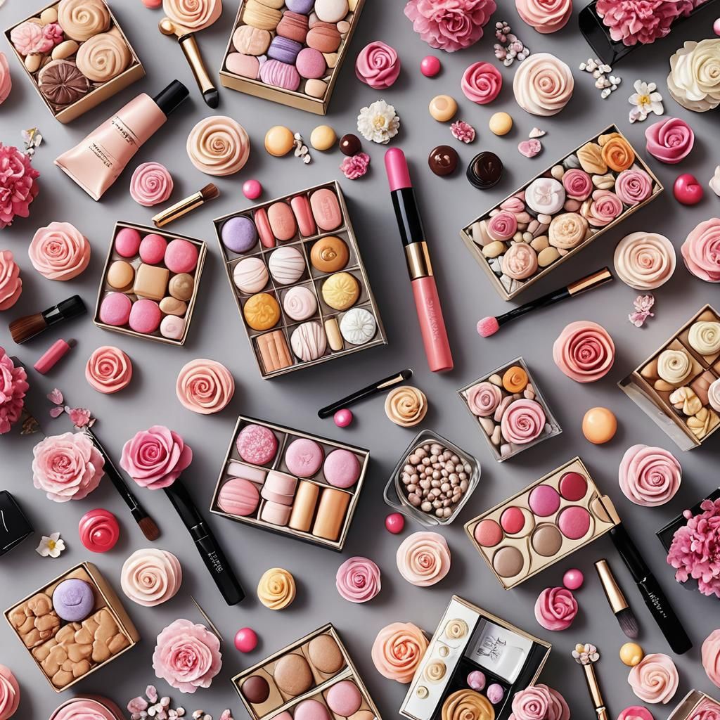 Makeup and Sweets with Floral Beauty Package