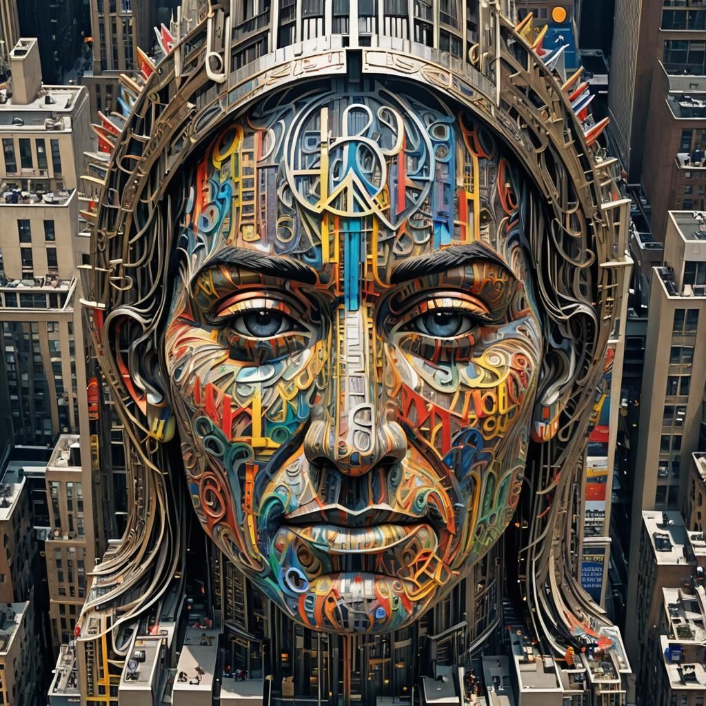 Calligraphy of Peace on the Empire State Building