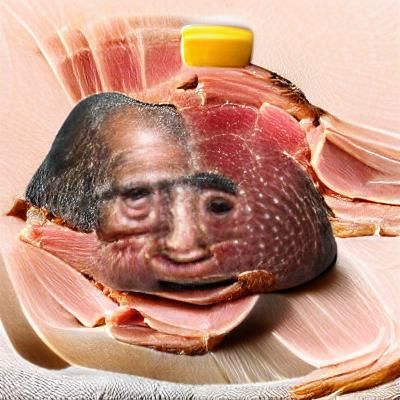 Simple AI-Generated Image of Ham