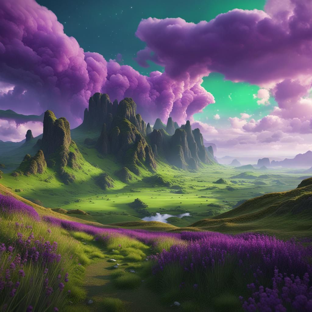 Fairy Glen, Isle of Skye: Fantasy Concept Art