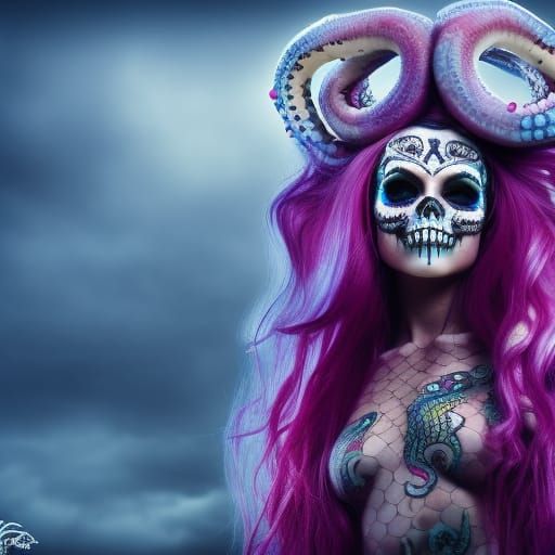 Candyskull Tentacle Mermaid