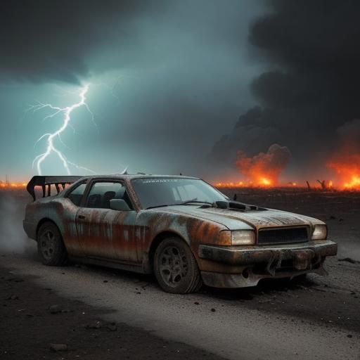 Wasteland Racers Battle in Cyberpunk Apocalypse