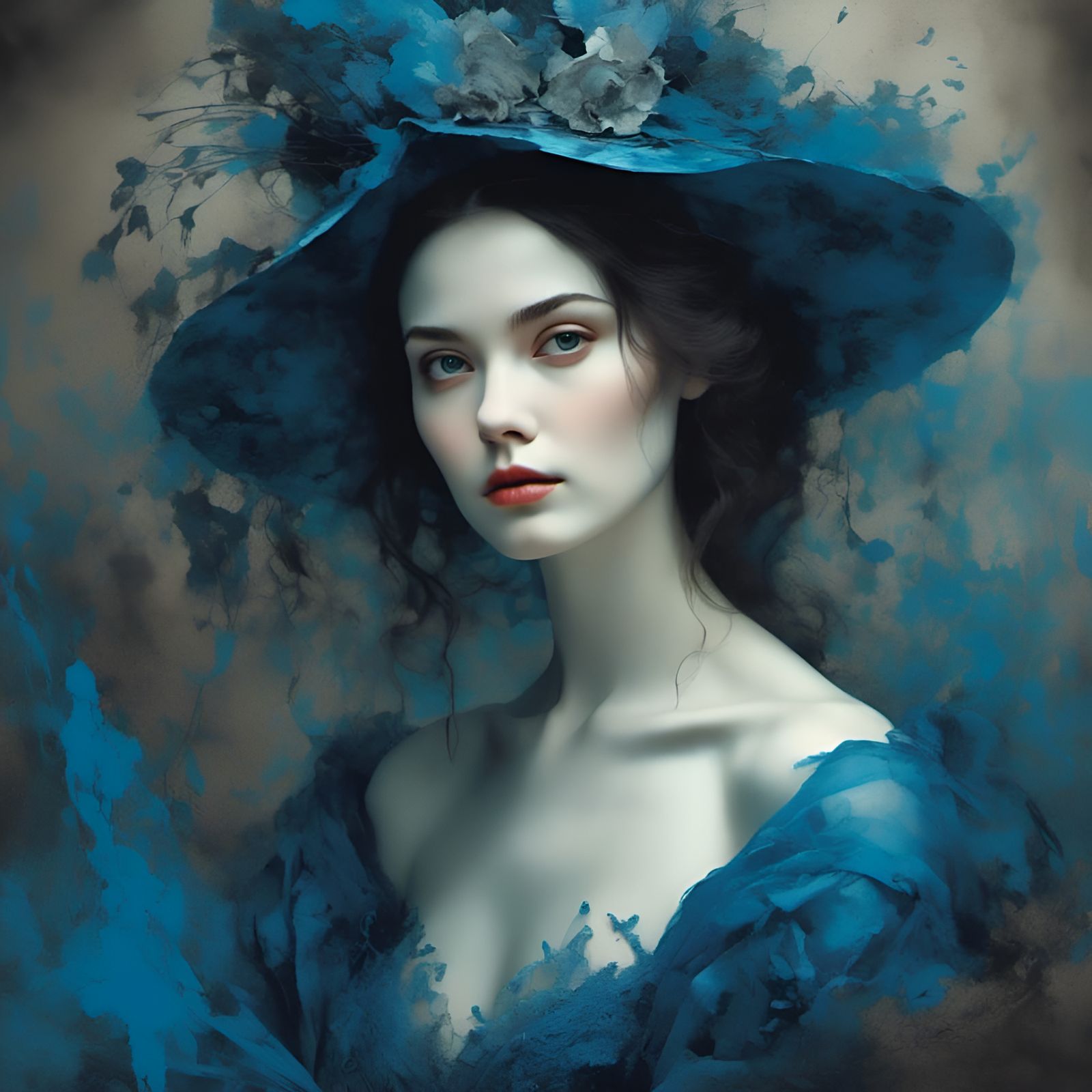 Bewitching Beauty Portrait with Selective Color