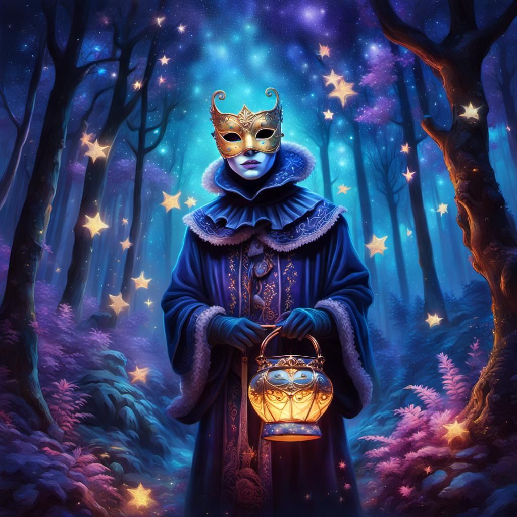 Ethereal Fantasy Character in Enchanted Forest