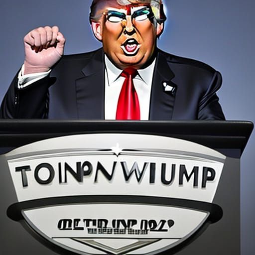 Cartoon Villain: Donald Trump Caricature