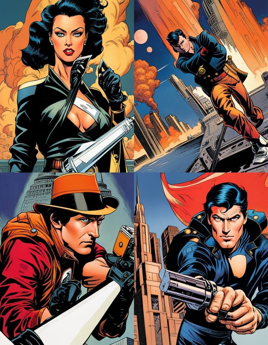 Comic Art Character in Chaykin Style