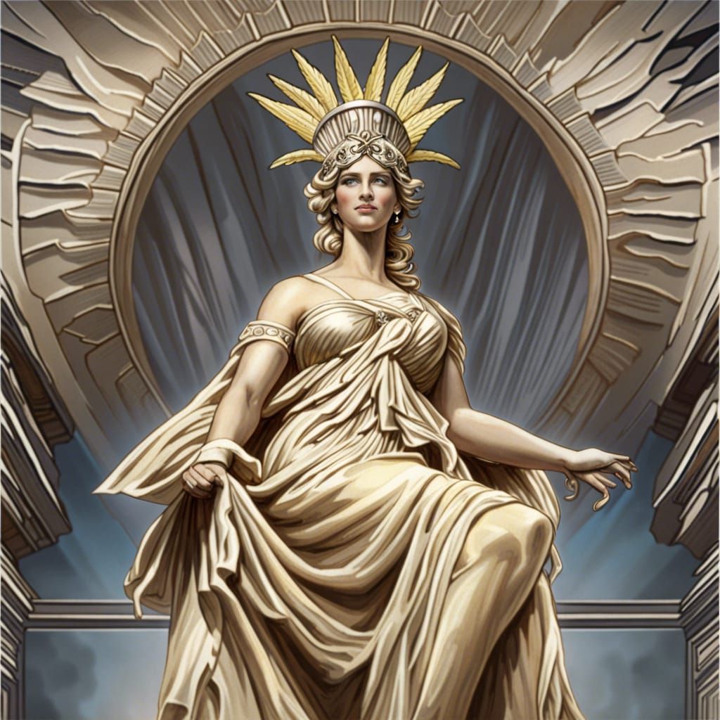 Columbia: Goddess of Liberty, Personification of America