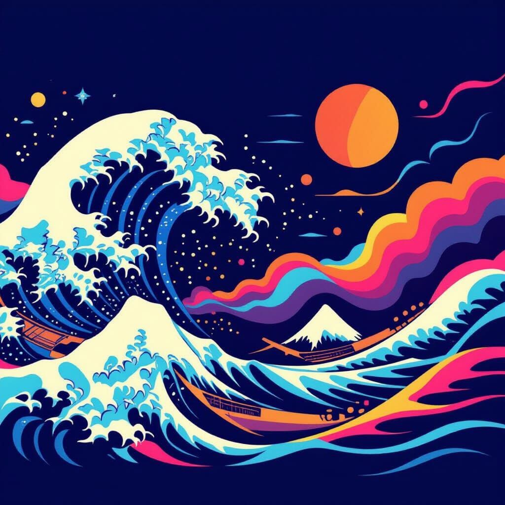 Techwavesmedia Logo: Vibrant, Modern Digital Marketing Desig...