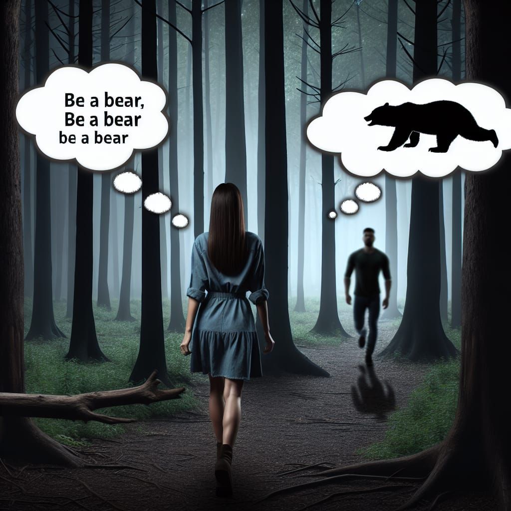 Gloomy Forest Encounter: Be A Bear