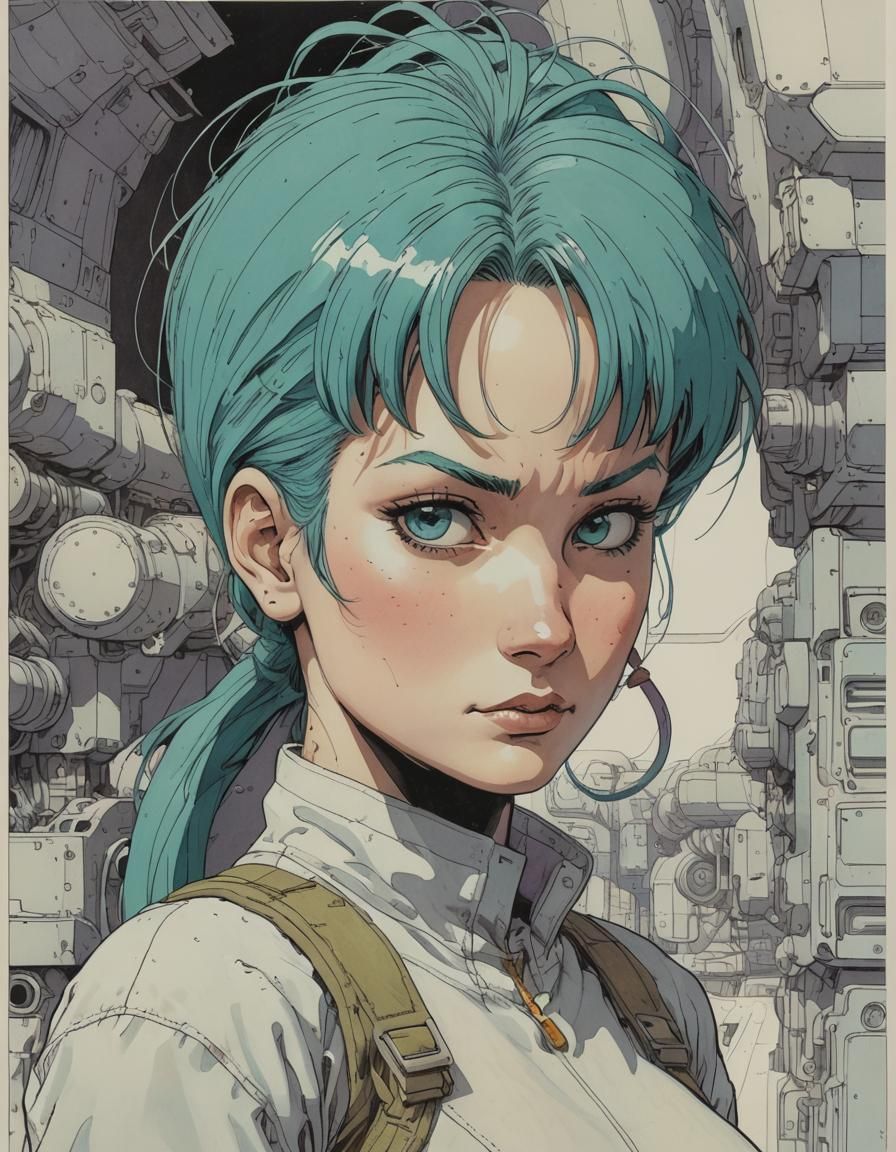 Bulma in Moebius Style