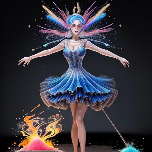 . un corpo ma una testa di fungo magico con spille di tutti ...