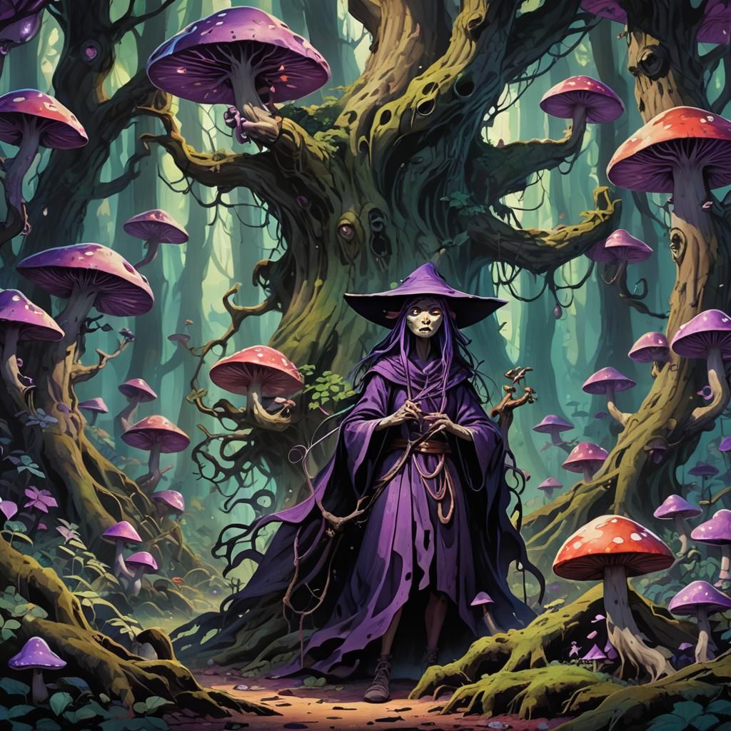 Bruxa in Mystical Forest Concept Art