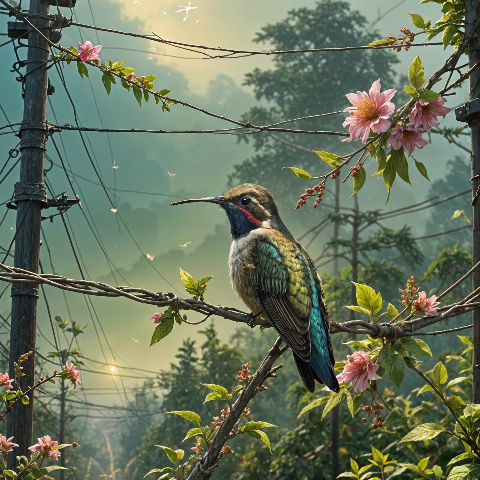 Village Dawn: A Sweet Morning Light