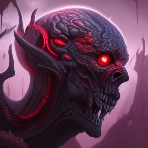 Fantastical Demon Concept Art in Deep Color