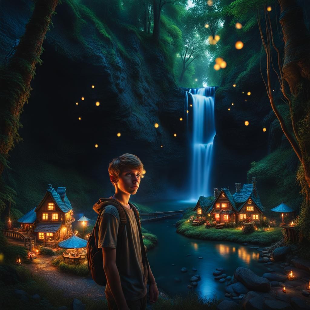 Teenage Boy Finds Fairy Village in Post-Apocalyptic World
