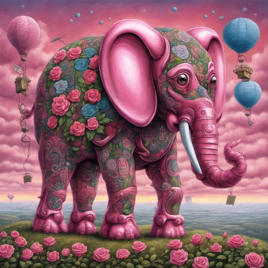 Pink elephant in the land of make believe