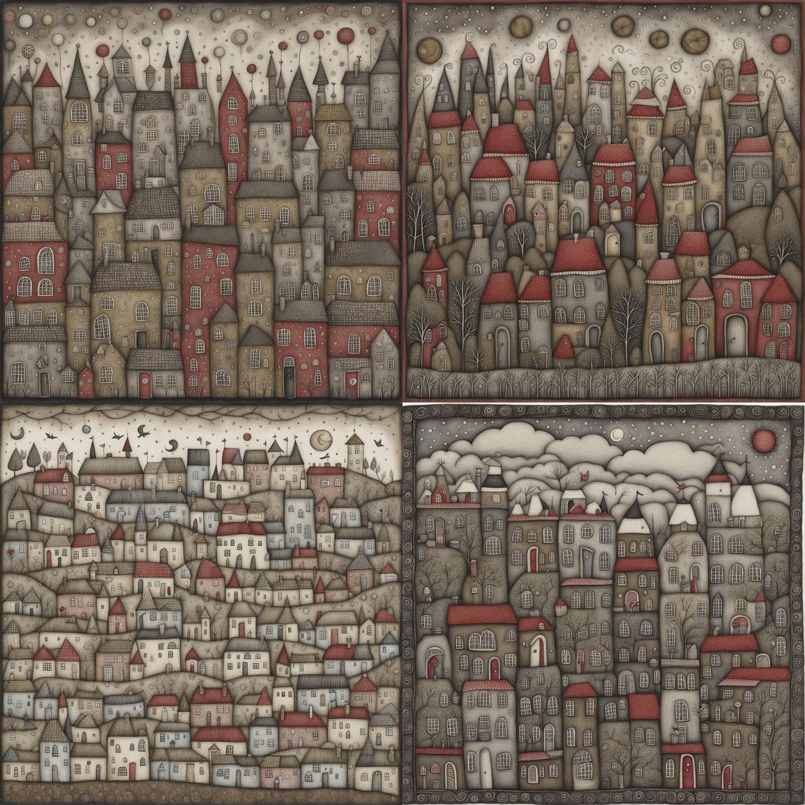 Minimalist Abstract Painting with Organic Shapes