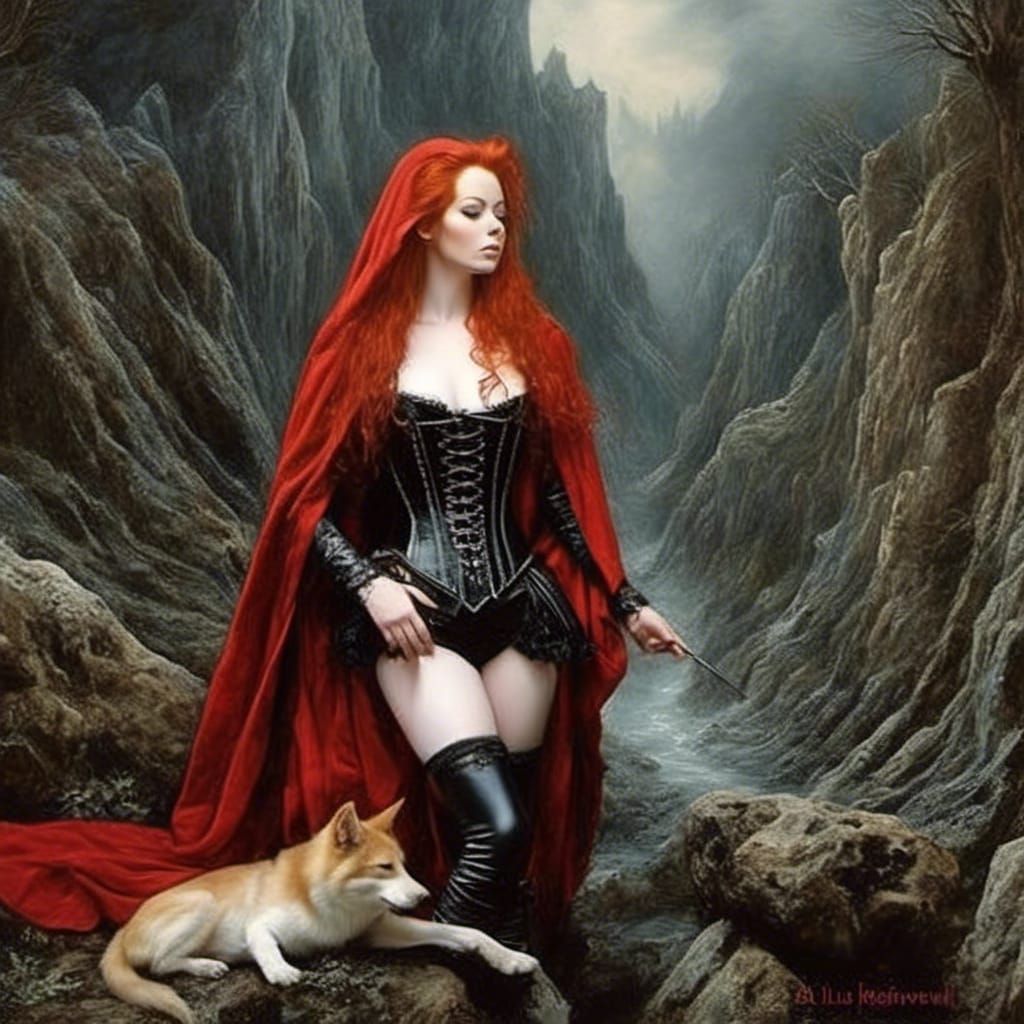Gothic Red Riding Hood