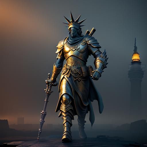 Statue of Liberty with Crutches: Concept Art