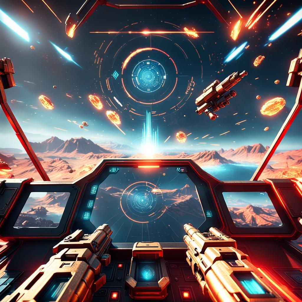 Futuristic Sci-Fi Combat Targeting System