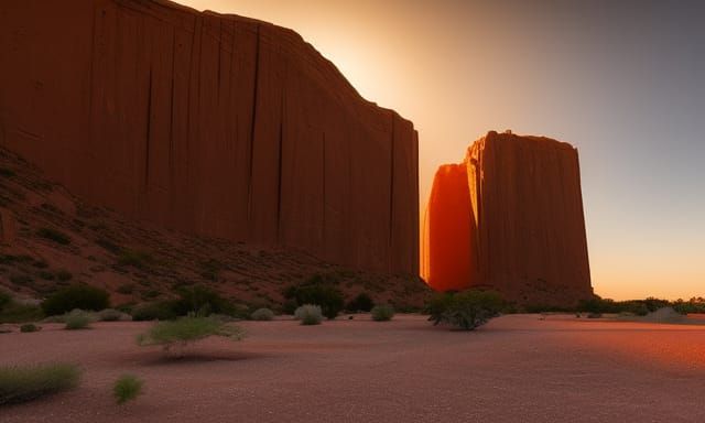 Desert Monolith: Fantastical Digital Painting