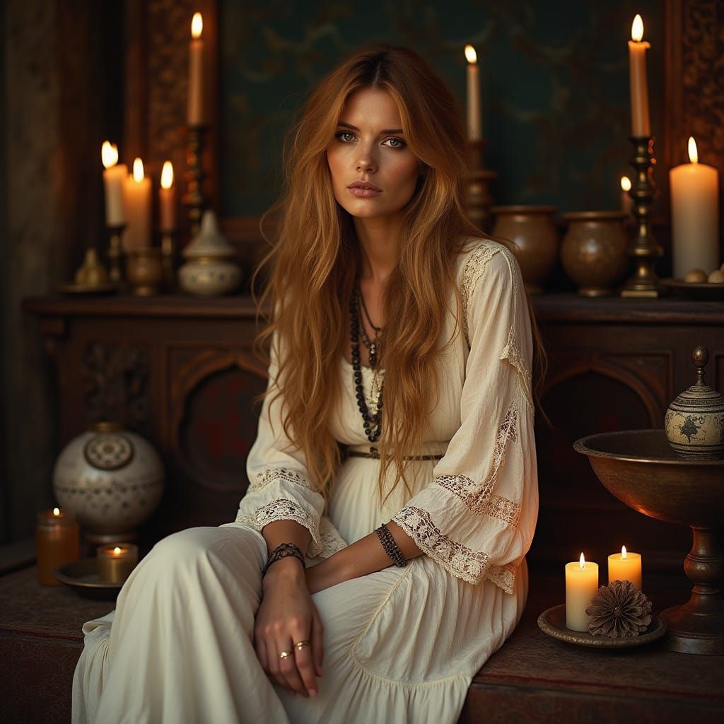 Enchanted Siren in Bohemian Regalia