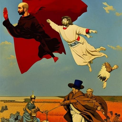 Lenin Rides a Turkey in Post-Apocalyptic Comic Art
