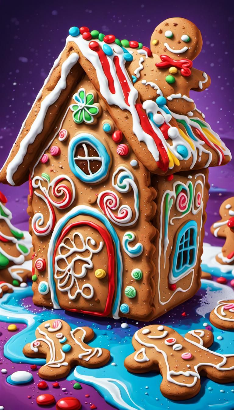 Christmas Cookies in Graffiti Art Style