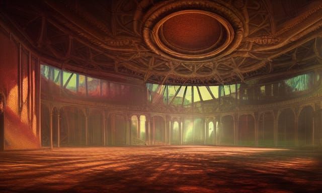 Epic Abandoned Circus at Night: Hyperdetailed Concept Art