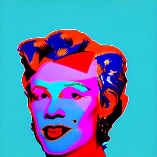 Blastoff in Andy Warhol Pop Art Style