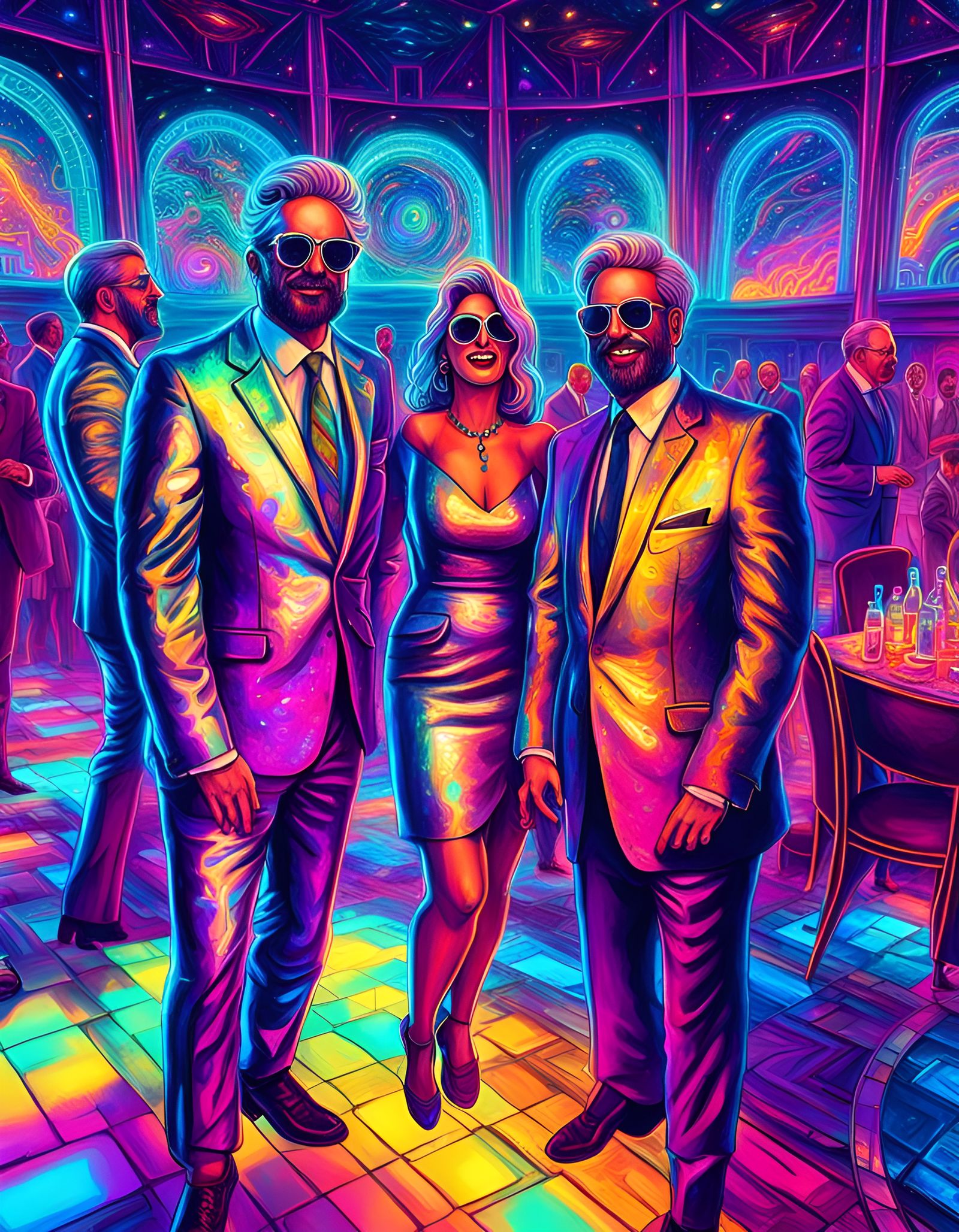 Psychedelic Executives Party in Astral Castle Club