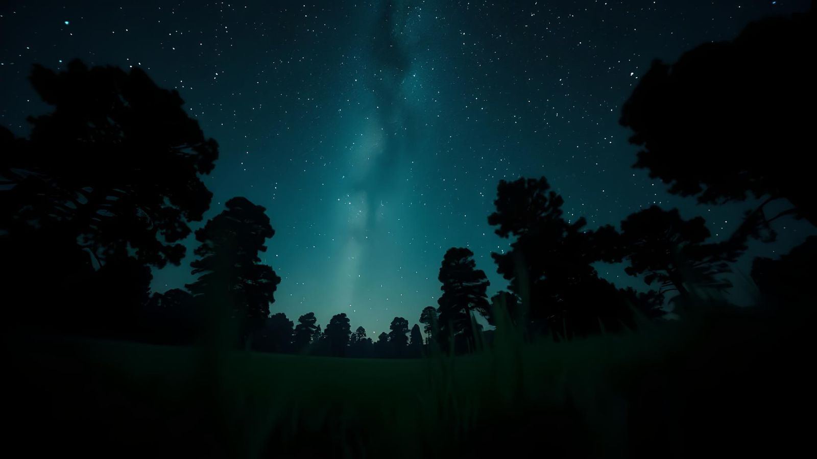 Starlit Sky: A Cinematic First-Person Perspective