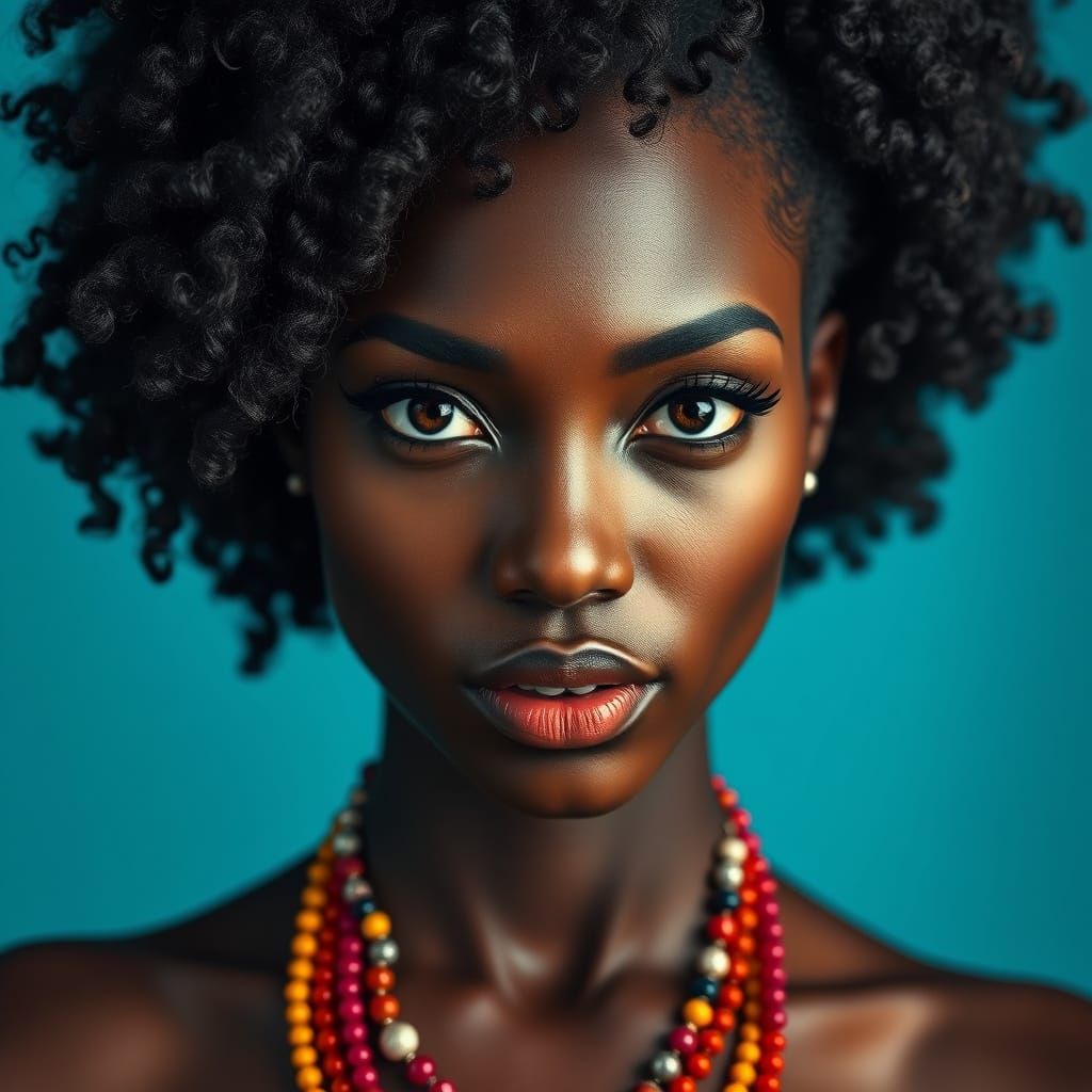 Regal Black Woman in Profound Incredulity