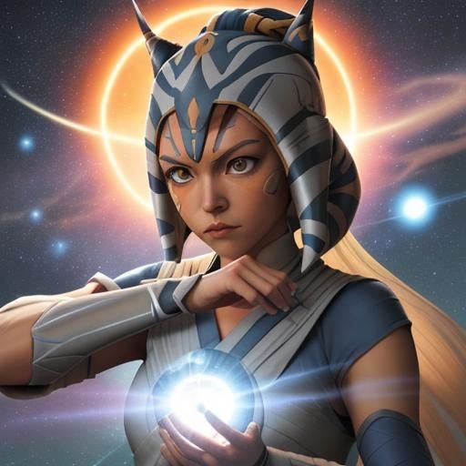 Ahsoka Tano as Naruto with Galaxy Orb