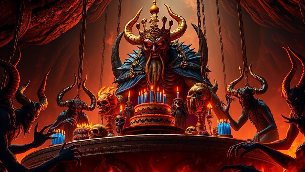 Demonic Birthday Bash in Fiery Hell Halls