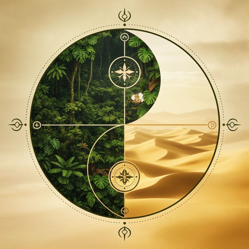 Yin Yang: Rainforest Meets Desert Harmony