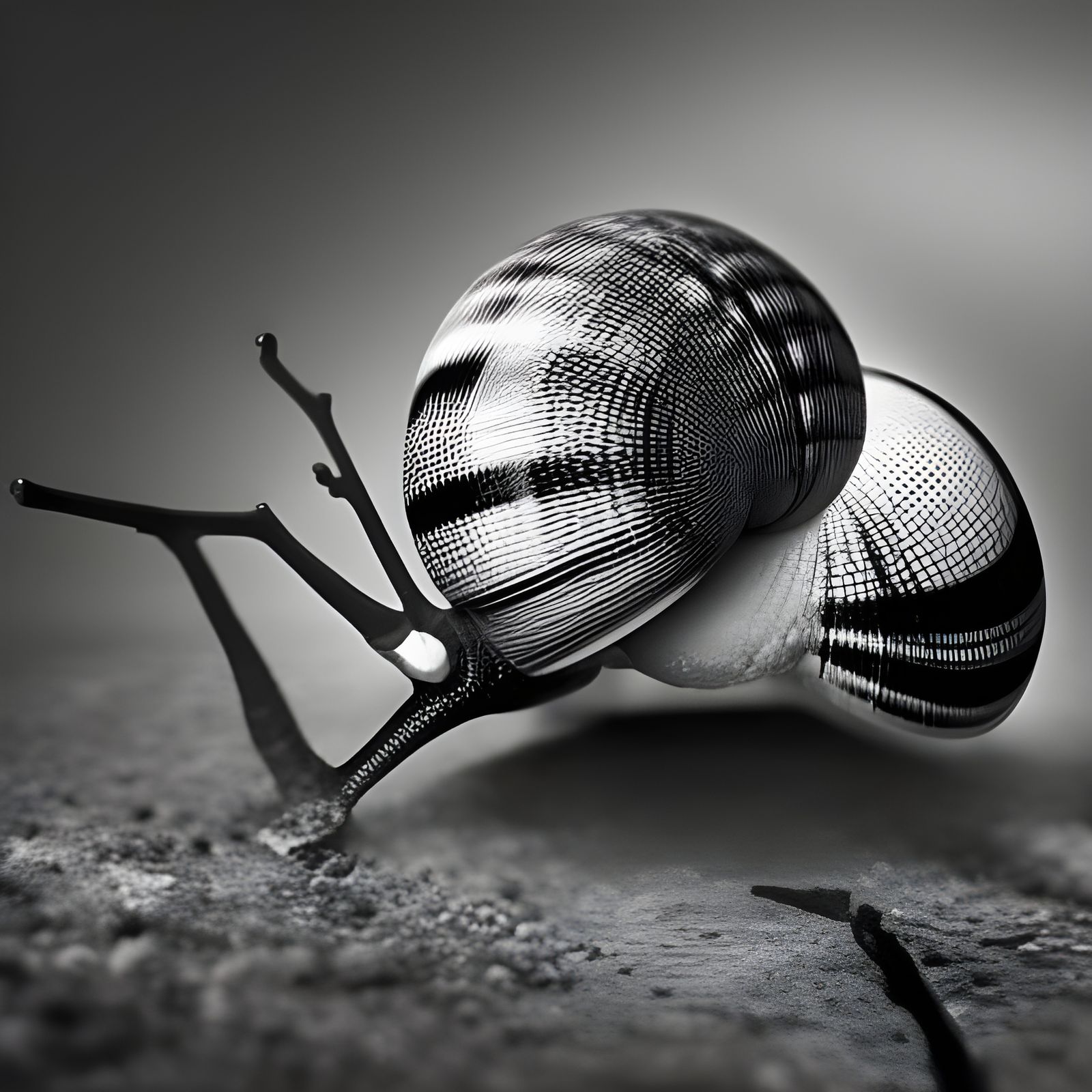 Checkered Snail Flies Through Colored Space