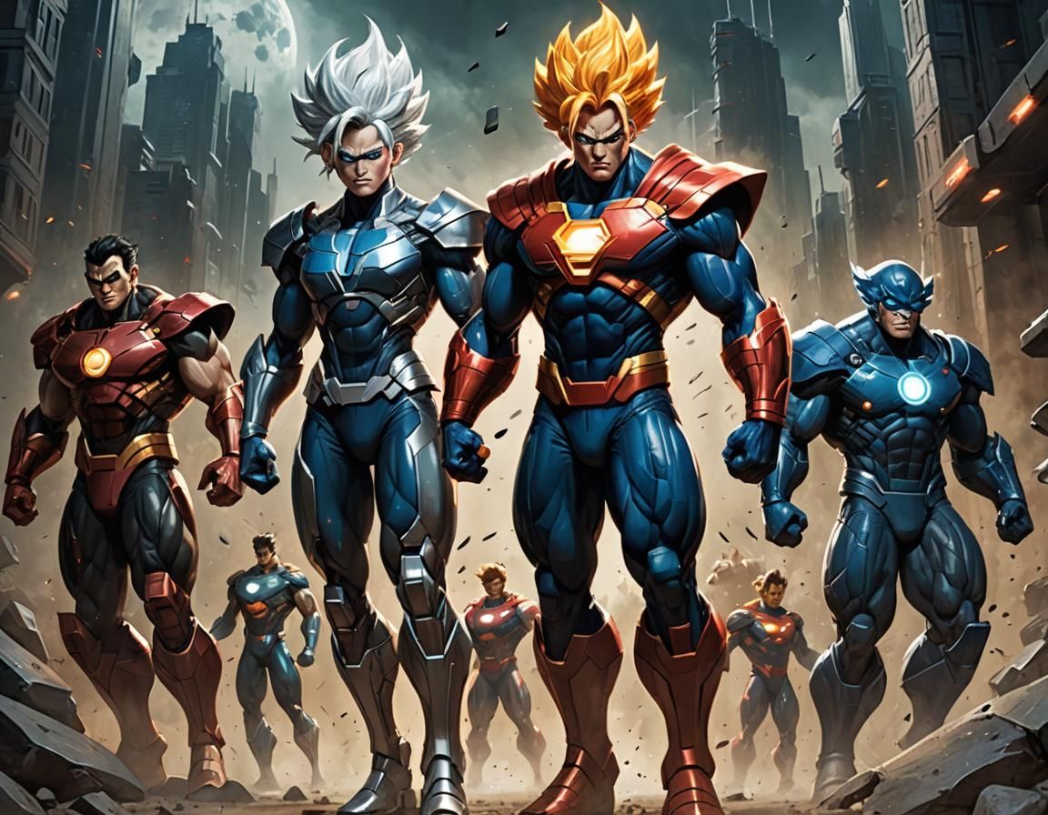 Kryptonian Hybrid Warrior: Sci-Fi Digital Painting