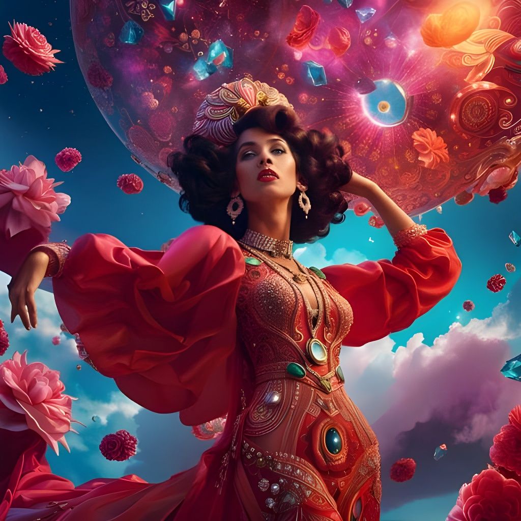 Lucy in the Sky: Fantastical Art Painting