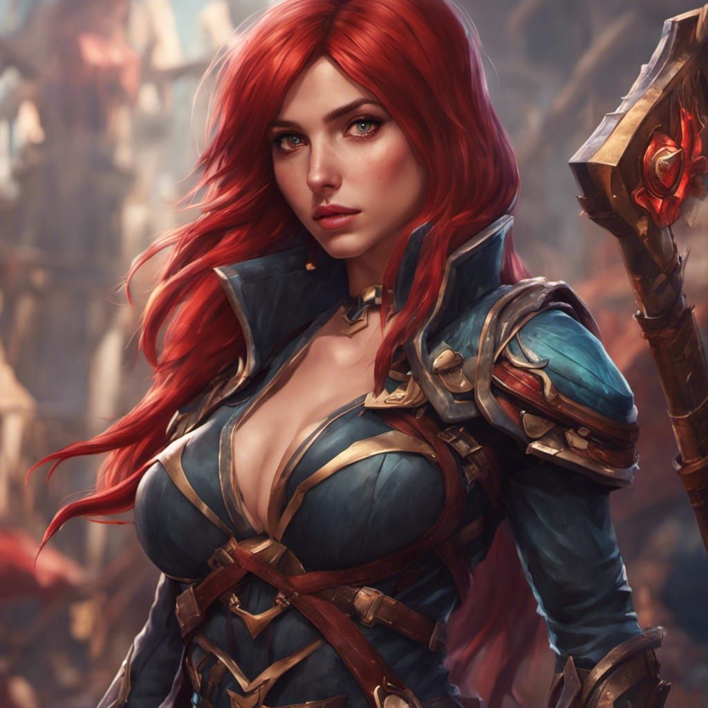 Fantasy Woman as League of Legends Character