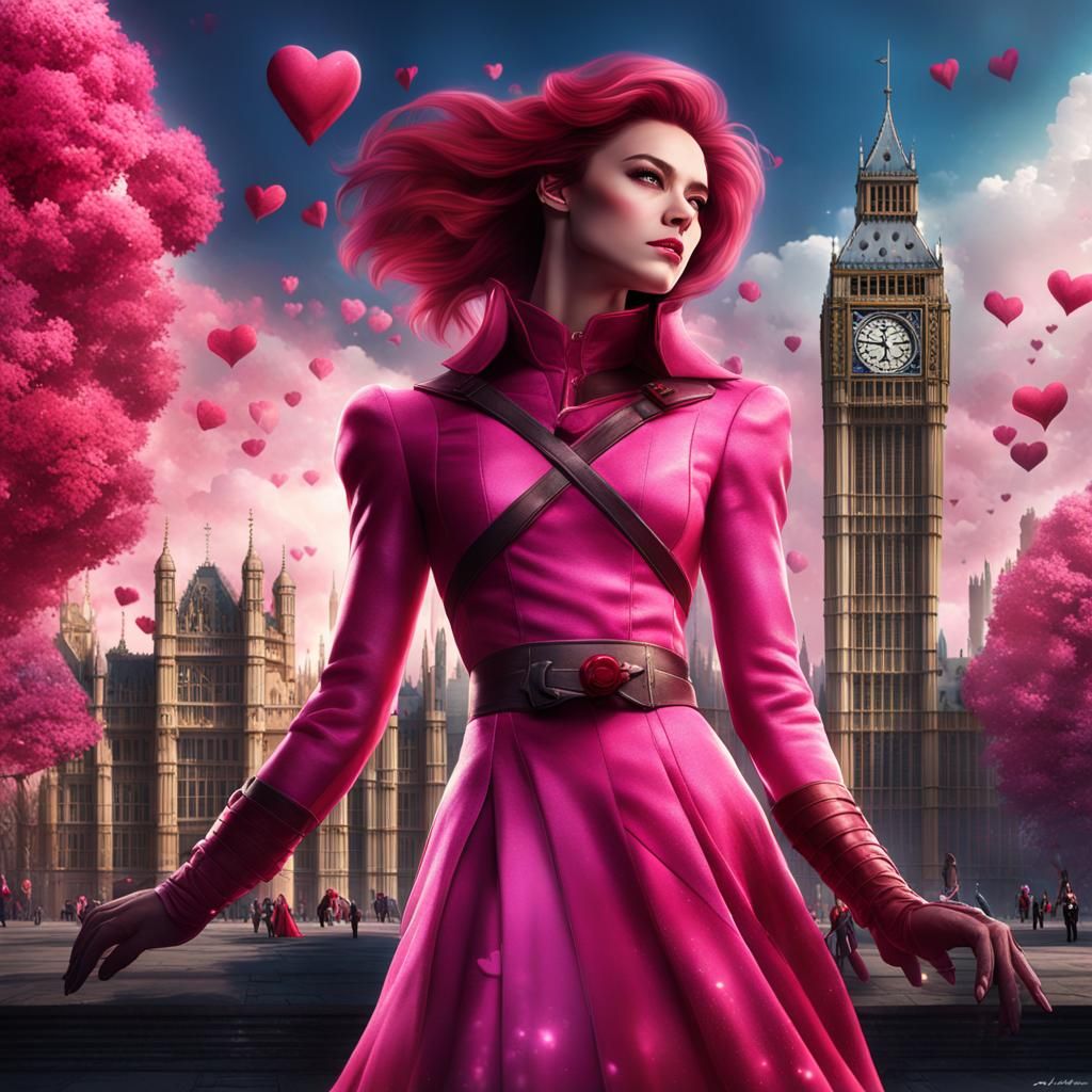 Rogue and Gambit in London on Valentine's Day