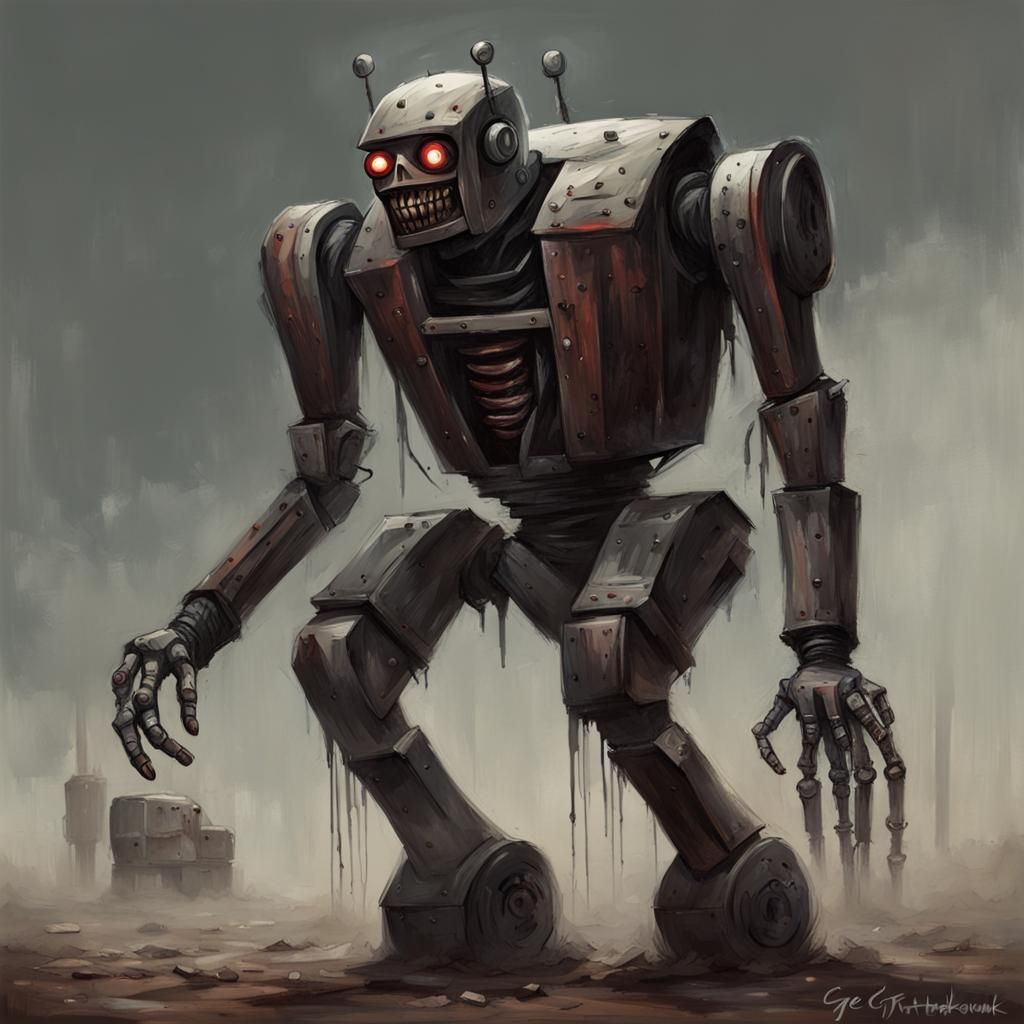 Creepy Robot in Sinister Style